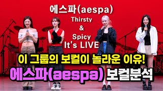 에스파(aespa) - Thirsty & Spicy LIVE 멤버별 발성분석