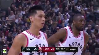 Jeremy Lin&#39;s Offense &amp; Defense Highlights 2019-02-22 Spurs VS Raptors