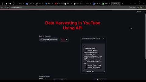 YouTube Data Harvesting and Warehousing using SQL, MongoDB and Streamlit | Sandeep R