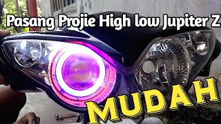 Pasang projie led high low Jupiter z full tutorial#jupiterz