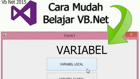 Cara Membuat Variabel Local dan Global Vb Net