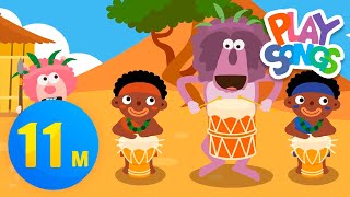 Music from africa🌍 + More Nursery Rhymes & Kids Songs | Playsongs