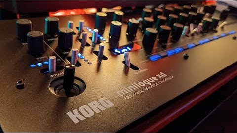 Making algorithmic soundscapes using Korg minilogue xd - ambient improvisation (no talking)