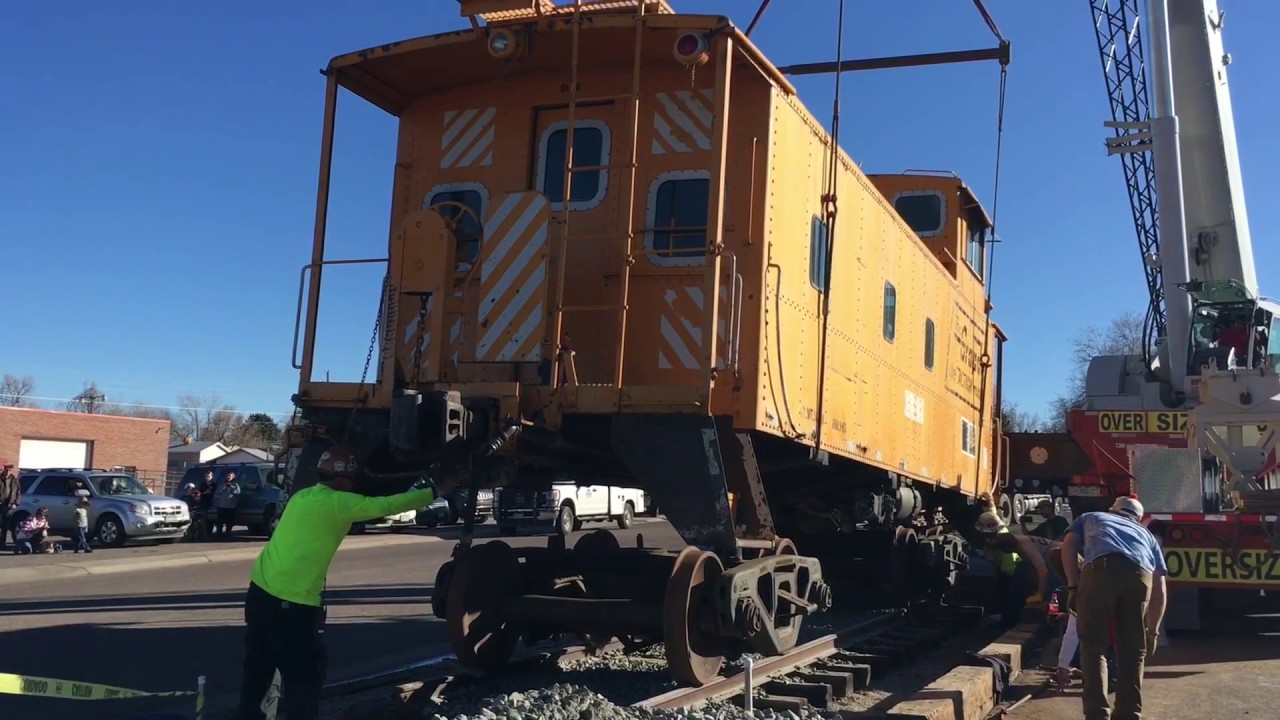 D&RGW Caboose 01416 move to Caboose hobbies - YouTube