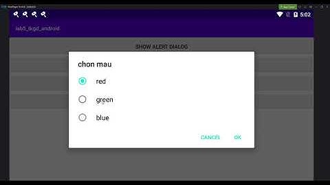 Lab5 thiết kế giao diện android.