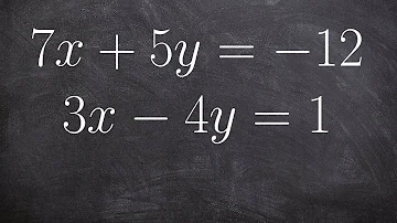 How do we solve a system of linear equations using any method