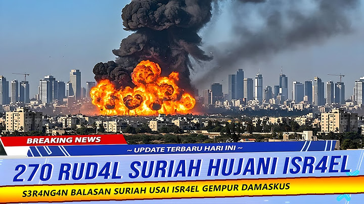 🔴ISR4EL H4N(C)UR TOTAL! TEPAT SORE TADI SURIAH LUNCURKAN S3R4NG4N BALASAN KE TEL AVIV HAIFA HARI INI
