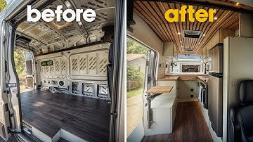 How I Built A DIY Camper Van Conversion Start To Finish