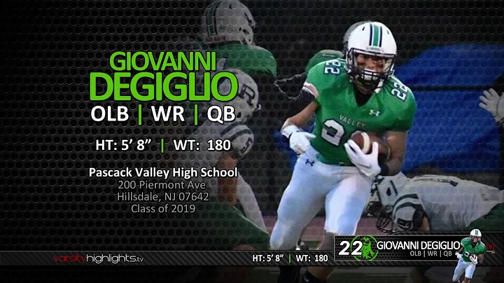 Giovanni DeGiglio 2018 Highlights (OLB | WR | QB |...