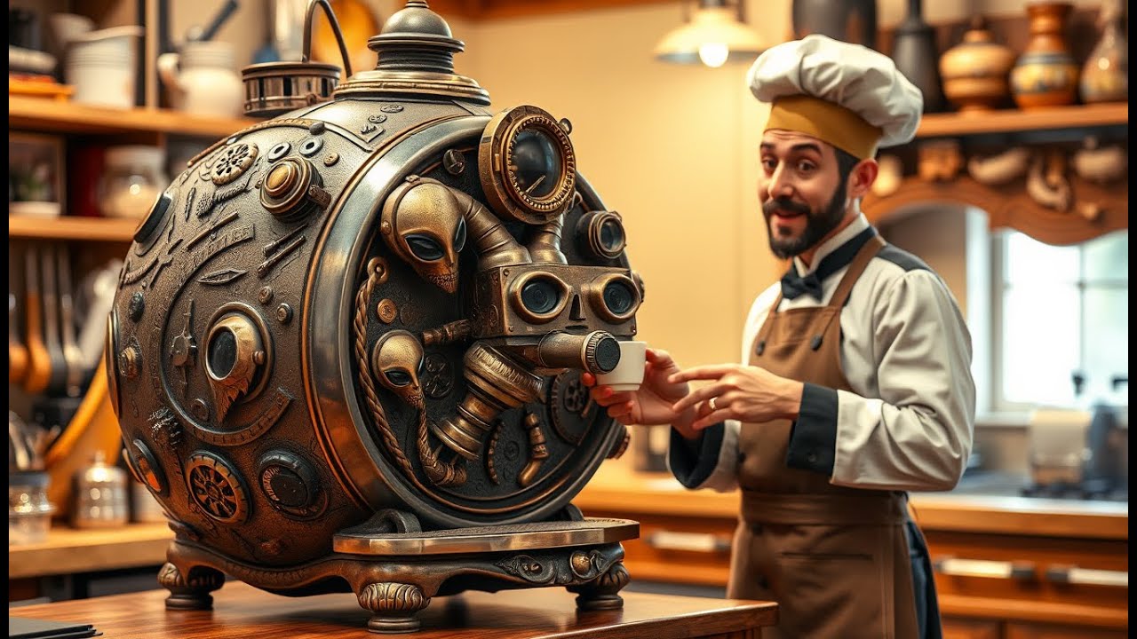 Alien Coffee Machine Finally Brews Again After Human Chef’s Surprising ...
