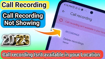 Call recording isn
