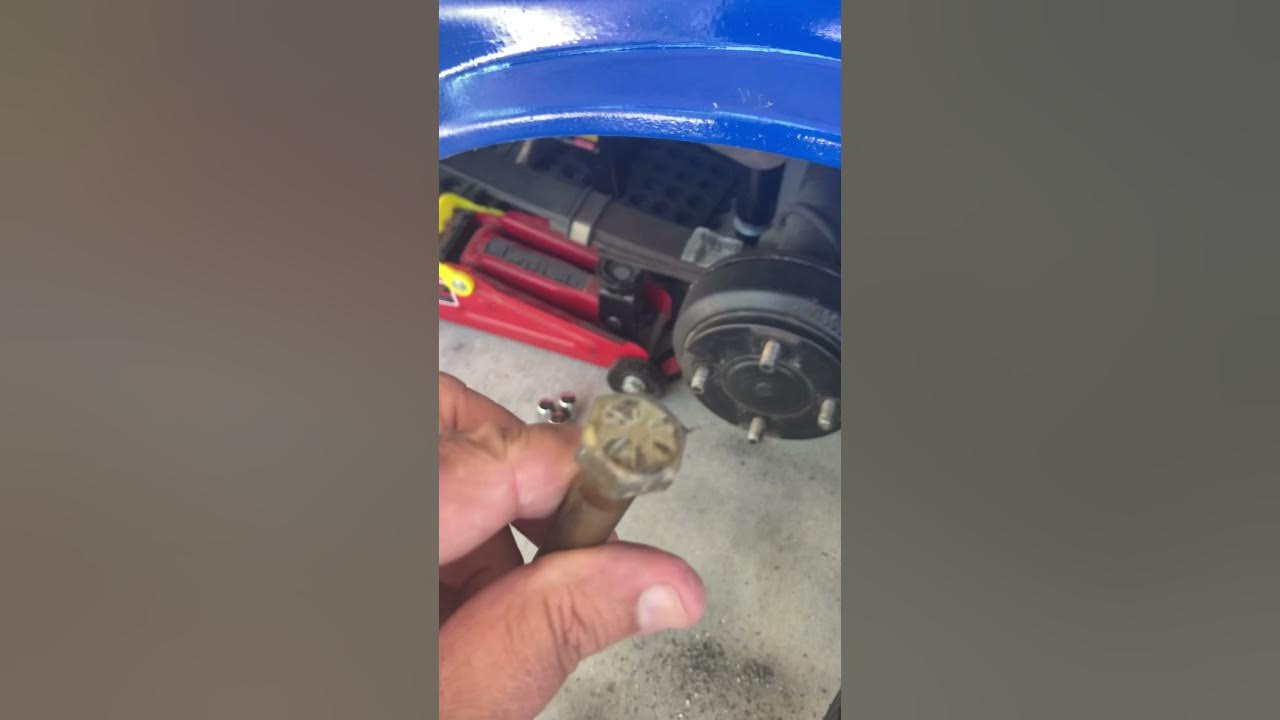 Spinning lug nut removed golf cart spinning stud remove rim YouTube