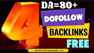 4 HIGH DA 80+ Websites 🥇 Build Instant Approval High Quality FREE Dofollow Backlinks sites List 2022