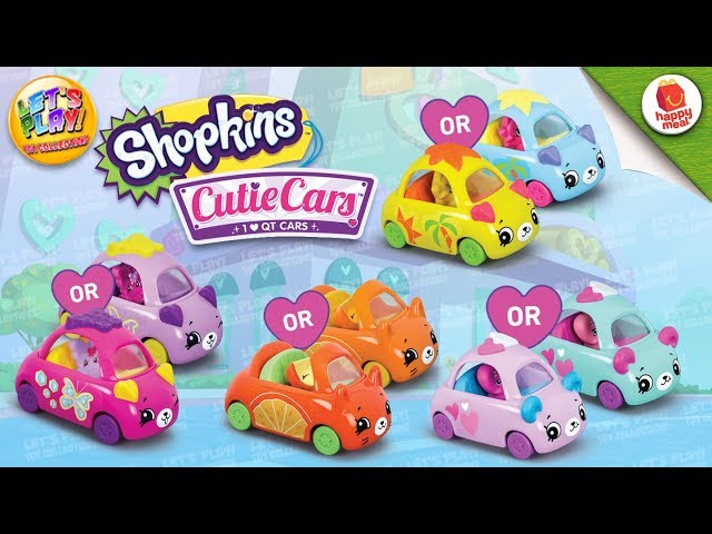 McDonald's 2019 SHOPKINS CUTIE CARS Cute Car Vehicle Shopkin YOUR Toy CHOICE