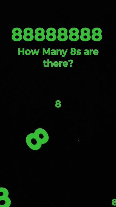 how-many-8s-are-there-youtube
