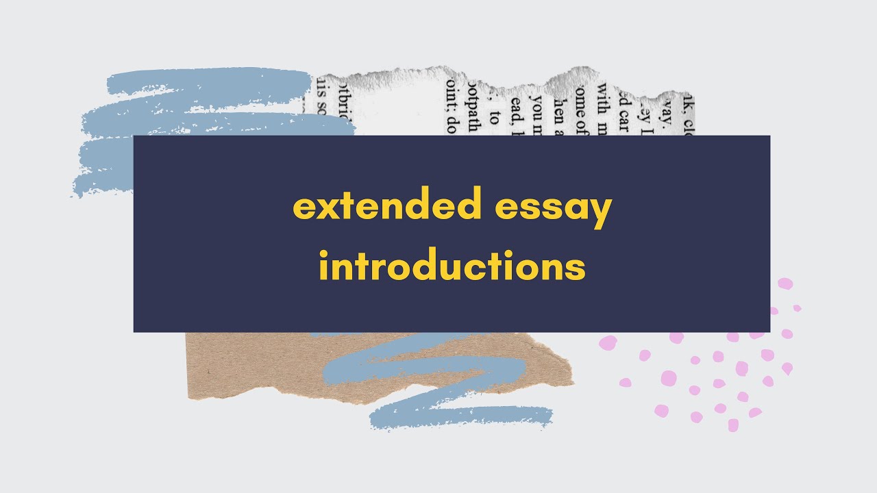 introduction of extended essay
