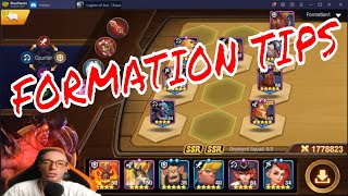 FORMATION TIPS for Legion of Ace: Chaos Territory screenshot 2
