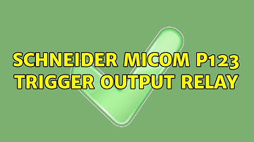 Schneider Micom P123 trigger Output Relay