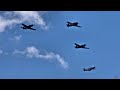 Luftwaffe and Allied Warbirds flying over the Beach