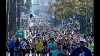 2021 LA Marathon freeway ramp road closures in LA West Hollywood and