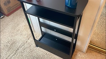 YEAKOO Vintage Narrow Side Table with Storage REVIEW