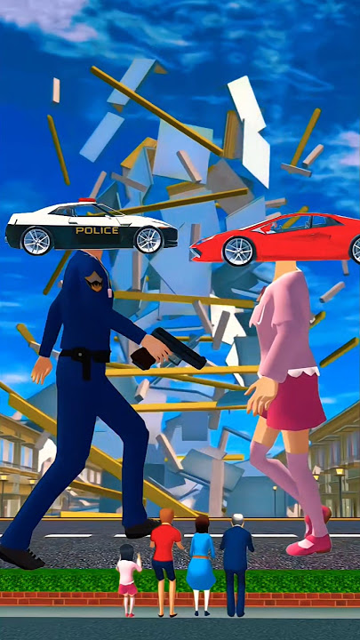 Mio Polisi Bus Basuri😱#viral #shorts #bus #basuri #automobile #sakura #trending#cartoon