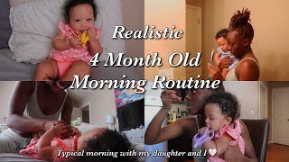 my morning routine with my 4 month old 💕 (late upload)