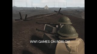 6 WW1 games on Roblox