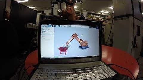 Milling robot test with KUKA KR210/2