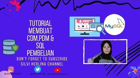 Tutorial CDM,PDM & SQL Sistem Pembelian menggunakan PowerDesigner