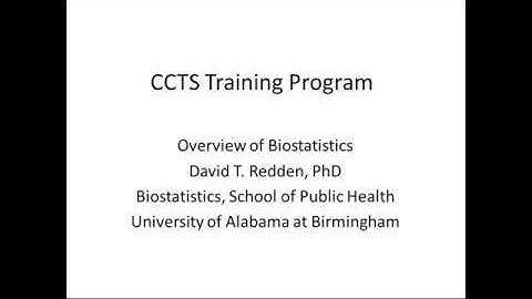Biostatistics I
