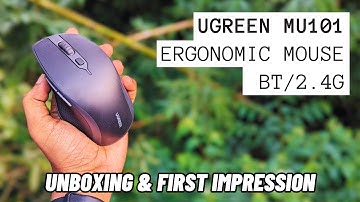 UGREEN MU101 Bluetooth Ergonomic Mouse Review | Dual Mode Wireless | Unboxing & First Impression