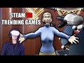 Playing Disturbing Games from Steam VR Trending (Airlink Gameplay)