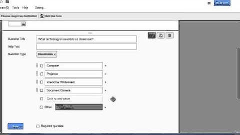 Web 2.0:  Google Drive Forms