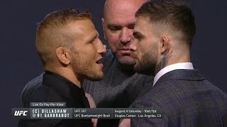 UFC 25th Anniversary Press Conference Faceoffs