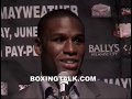 Mayweather-Gatti post fight press coference: The PPV Star Is Born Boxingtalk Classic