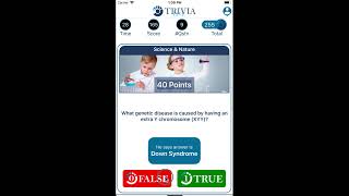 The Epimenides paradox Trivia live True/False quiz mobile app screenshot 1