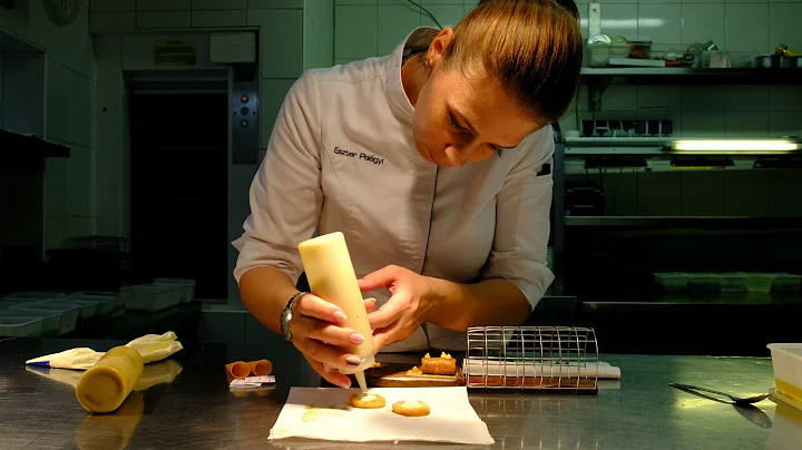Eszter Palagyi prepares the amuses of restaurant C...