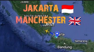 Trip Jakarta To Manchester flight travel 