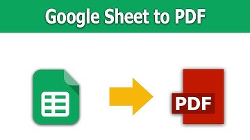 How to Convert Google Sheet to PDF Document
