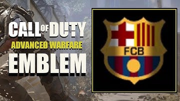 COD AW / Call of Duty Advanced Warfare : FC Barcelona Badge Emblem Tutorial