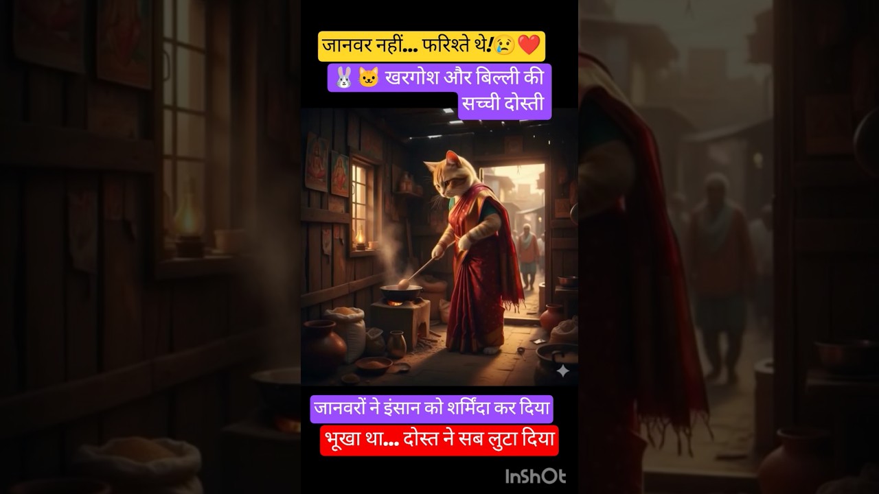 🐰🐱 खरगोश और बिल्ली की ऐसी दोस्ती | इंसान जैसे जानवर | Emotional Viral Story 