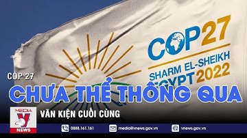 COP 27 chưa thể thông qua văn kiện cuối cùng - VNEWS