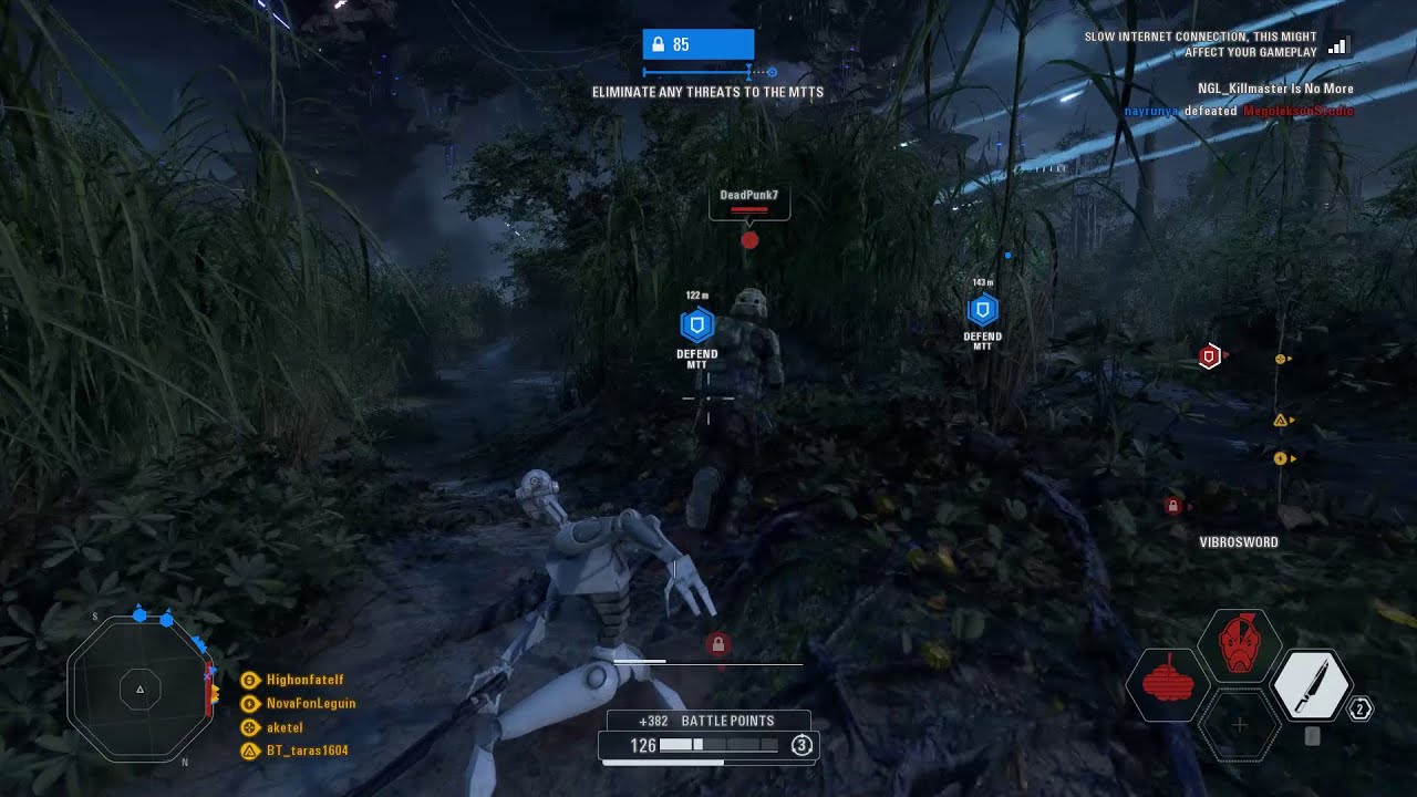 STAR WARS Battlefront II Galactic Assault Kashyyyk Gameplay (No ...