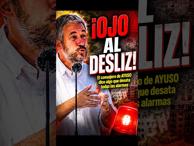 😱 ¡OJO AL DESLIZ! El consejero de AYUSO dice algo que desata todas las alarmas 🚨