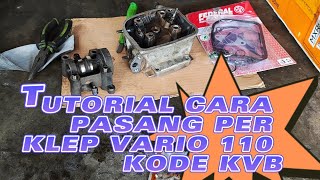 Tutorial on how to install Vario valve springs and valve seals 110 kvb code