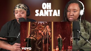 Mariah Carey - Oh Santa! ft. Ariana Grande, Jennifer Hudson(Official Music Video) REACTION