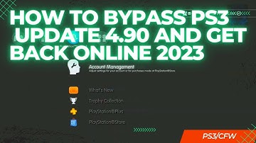 How To Bypass PS3 Update 4.90 And Go Back Online 2023