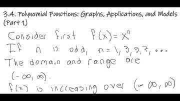 Section 3.4 - Polynomial Functions: Graphs, Applications, and Models (Part 1)