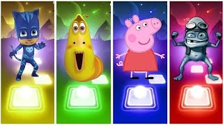 Catboy Larva Peppa Pig Crazy Frog Who Will Win? Ultimate Tiles Hop Battle